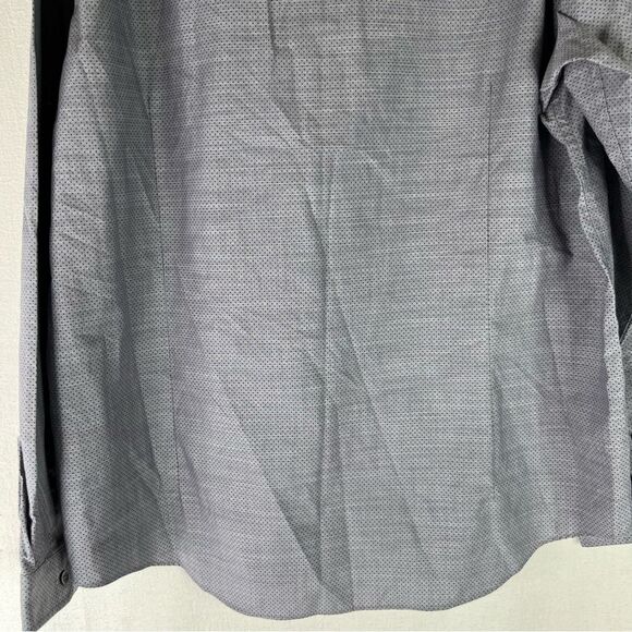 Joseph Abbound Button Down Shirt Men’s Gray Black Polka Dot Slim Fit Long Sleeve - Picture 5 of 8